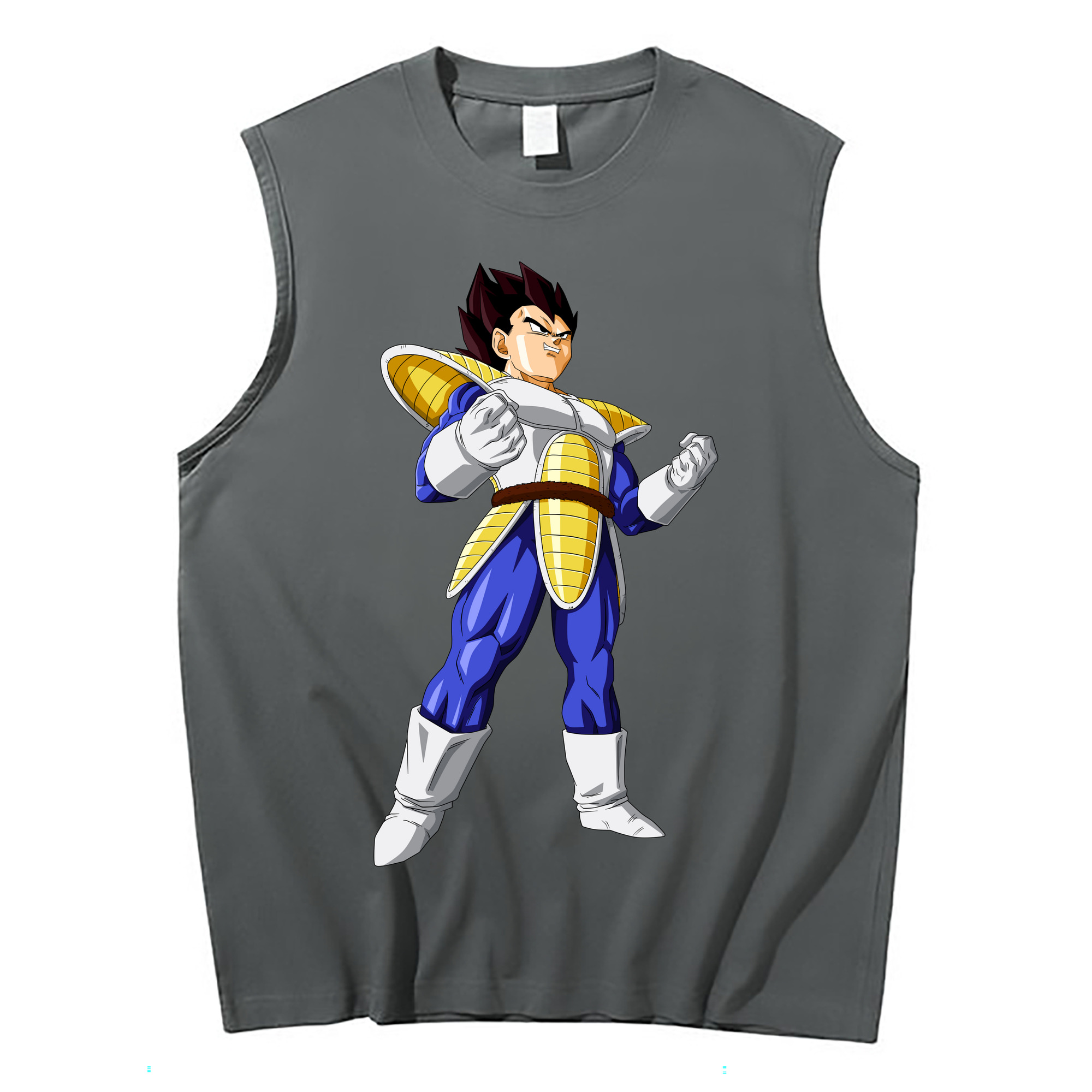 （画像用） ドラゴンボール ベジータ四世（Bejīta Yonsei）DRAGON BALL Vegeta IV コットン100％タンクトップ（フロントプリント）
